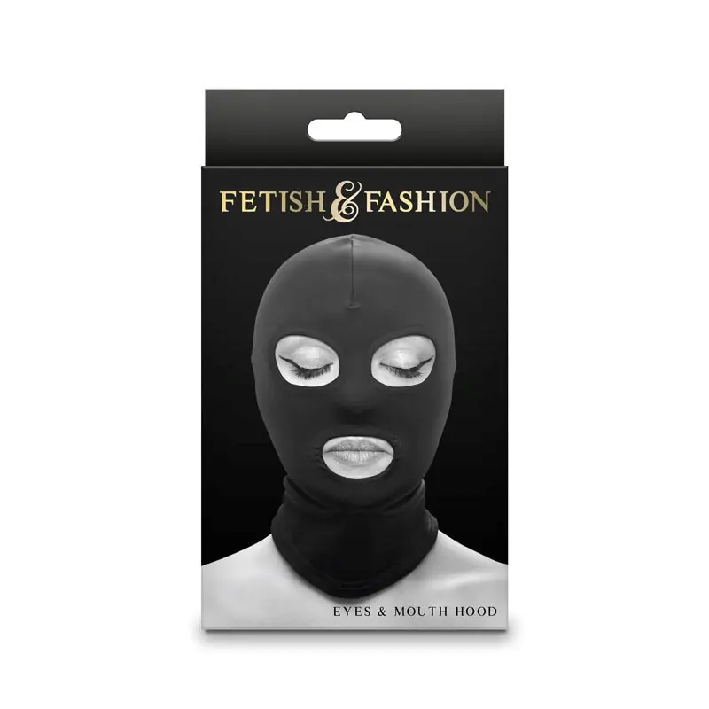 Sensual Exploration - Fetish & Fashion's Captivating Eyes & Mouth Hood Exclusive