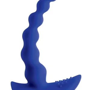 Trusted Brand Gender X Beaded Pleasure Rechargeable Silicone Probe with Remote Control