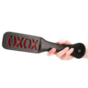 Luxury Ouch! Leather Paddle Xoxo
