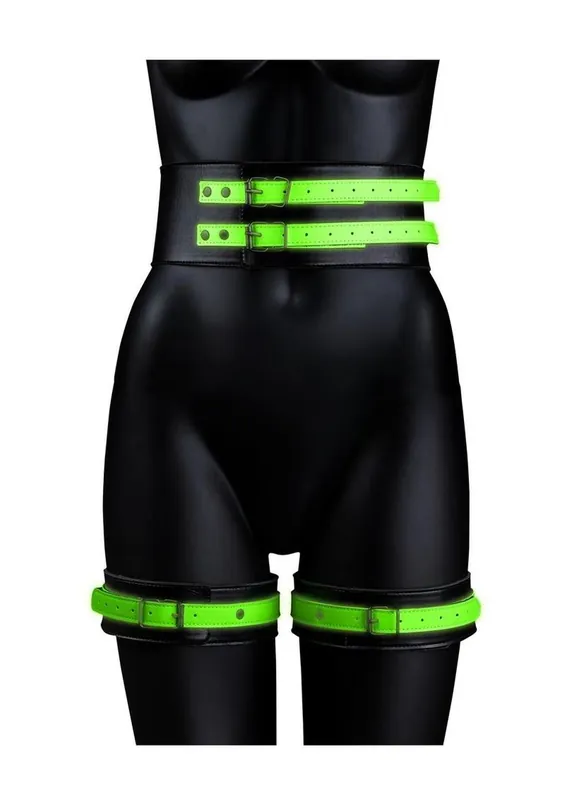Price Drop Ouch! Thigh Cuffs with Belt and Handcuffs