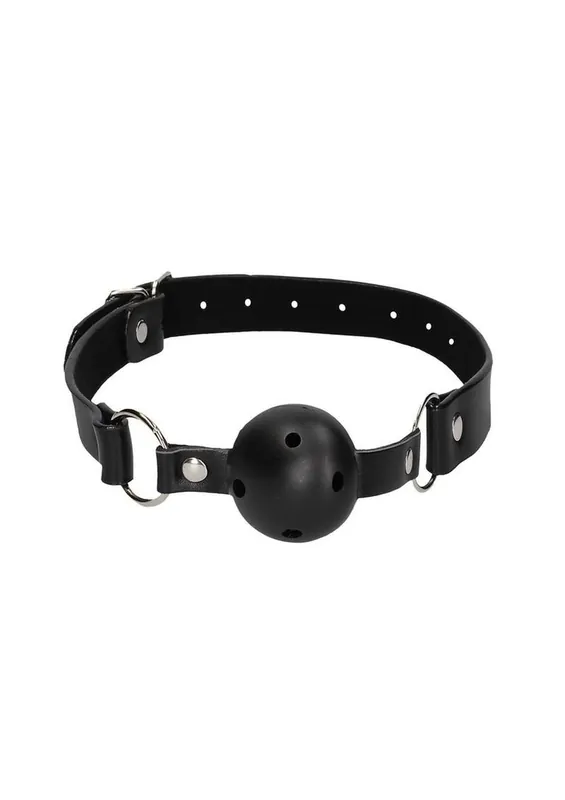 Ouch! Breathable Ball Gag with Nipple Clamps Professional Grade