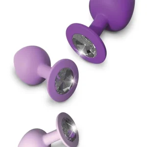 Free Returns Fantasy For Her Her Little Gems Trainer Set Anal Kit 3 Training Size Plugs Waterproof Silicone