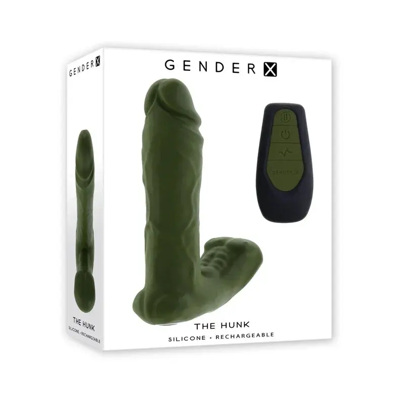 Gender X The Hunk Rechargeable Silicone Vibrating Dildo with Remote Control Shop Now