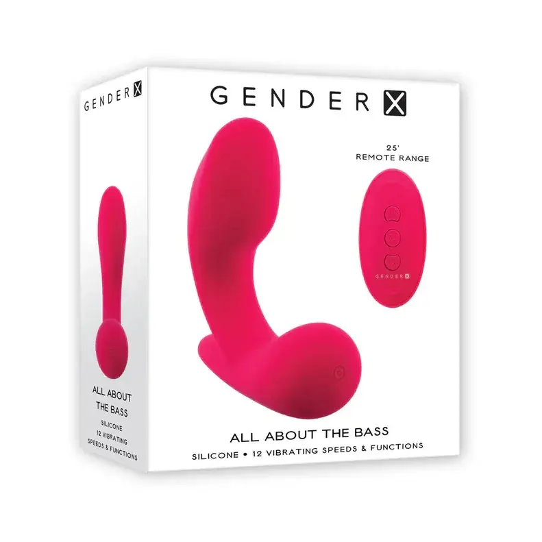 Big Sale Gender X All About The Bass Rechargeable Silicone Vibrator with Remote Control