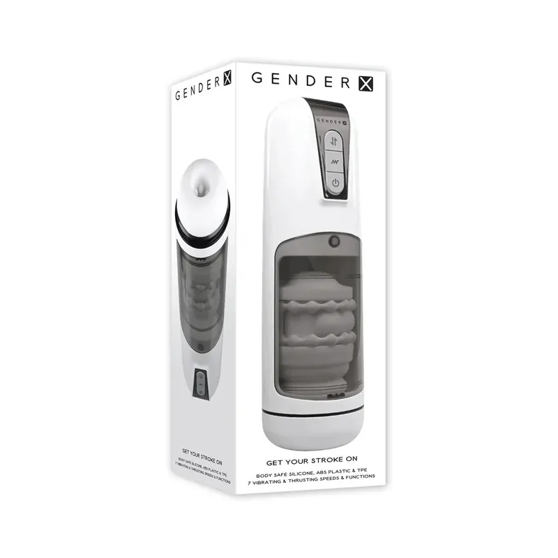 Reduced Price GX Get Your Stroke On Rechargeable Silicone Thrusting Stroker
