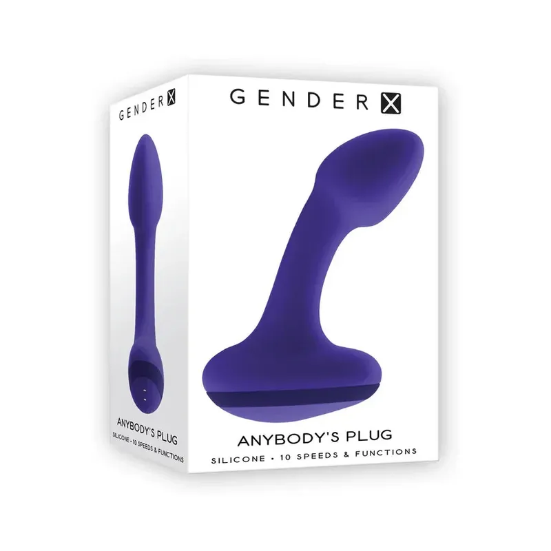 Bargain Gender X Anybody's Plug Rechargeable Silicone Vibrating Butt Plug
