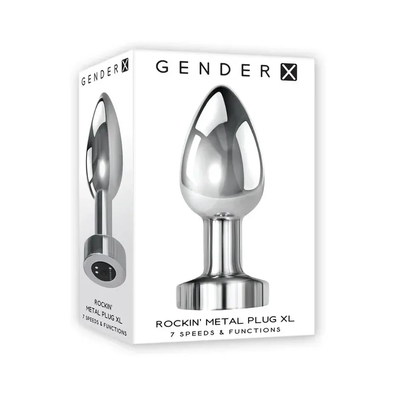 Gender X Rockin Rechargeable Metal Plug - XLarge Buy Direct