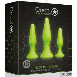 Save Now Ouch! Butt Plug Set Glow in the Dark