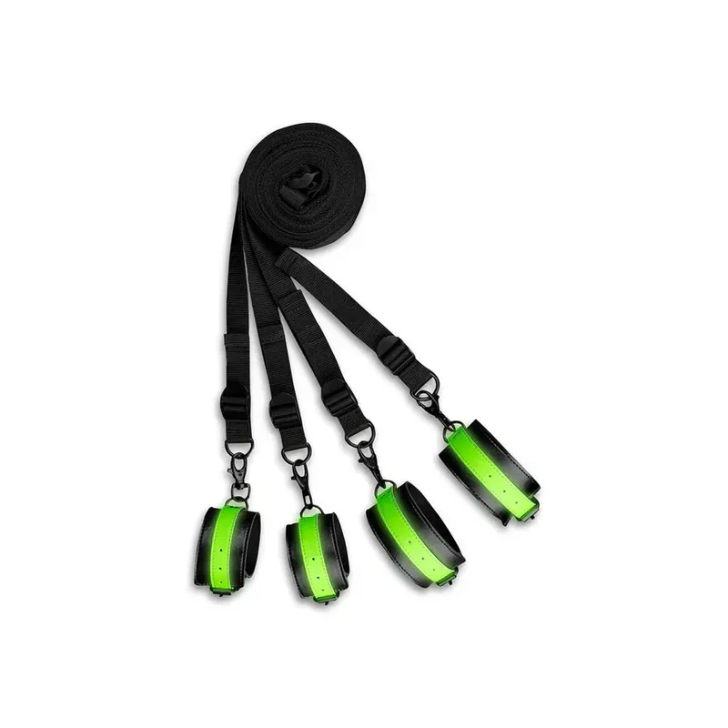 Secure Checkout Ouch! Bed Bindings Restraint Kit Glow in the Dark