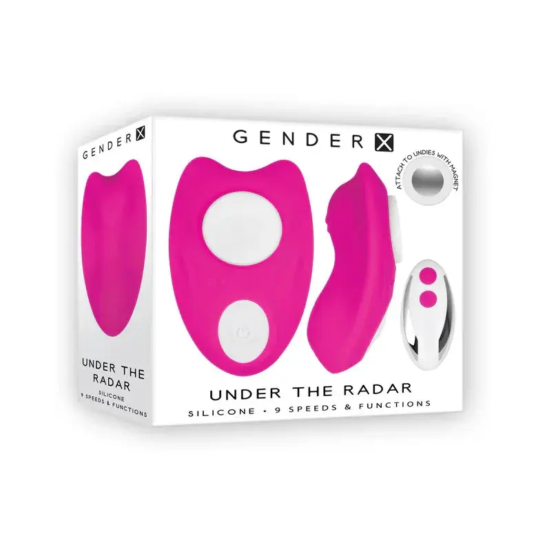 New Arrival Gender X Under The Radar Rechargeable Silicone Panty Vibe with Remote Control