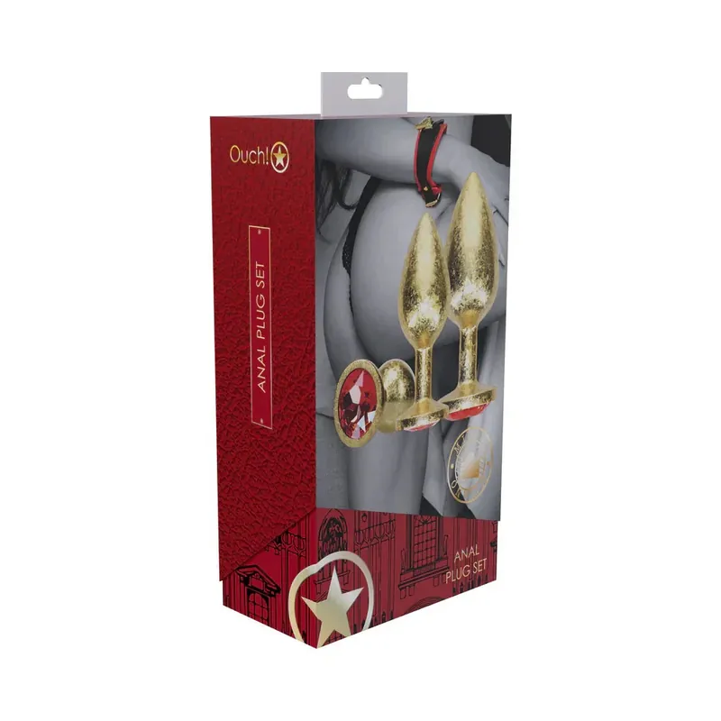 Free Delivery Ouch! International Milan Collection Metal Anal Plug Set