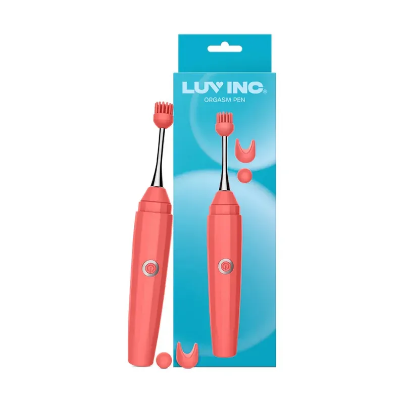 Bulk Order Luv Inc Op10 Orgasm Pen Rechargeable Pinpoint Vibrator with 3 Attachments
