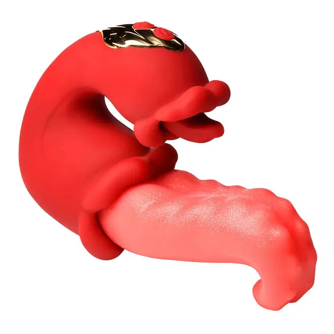 Lickgasm Lick Lasher – Rechargeable Silicone Licking Vibrator with Dual Tongue Action Fresh Stock