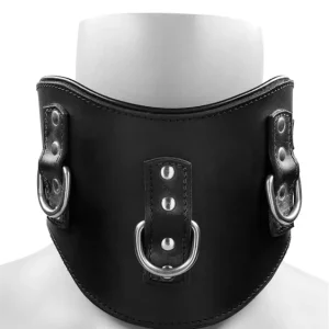 Bargain Ouch! Pain - Saddle Leather Heavy-Duty Padded Posture Collar