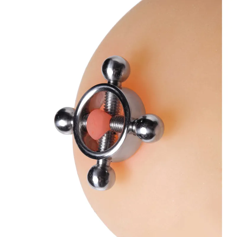 Hot Picks Stainless Steel Rings of Fire Nipple Press Set