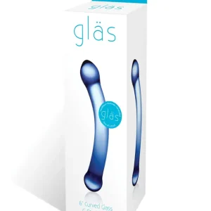 No Minimum Order Glas 6″ Curved G-Spot Glass Dildo