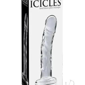 Shop Now Icicles No 62 Dildo Glass Clear 6.5 Inch