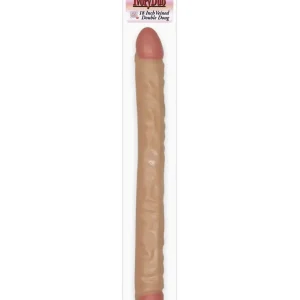 Final Sale Ivory Duo Veined 18″ Double Dong