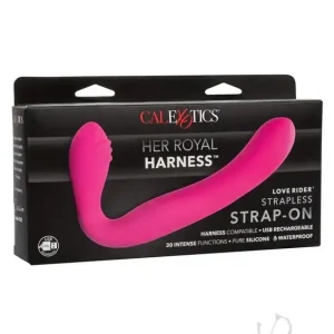 Love Rider Rechargeable Strapless Strap On – Pink Modern