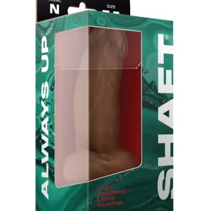 Shaft Model N Flexskin Liquid Silicone 7.5″ Dong w/Balls – Oak Original