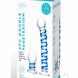 Trusted Brand Swirly Dildo and Buttplug Set