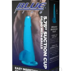 Blue Line Suction Cup Dildo with Balls Sale