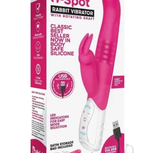 Limited Time Rabbit Essentials Rechargeable Gspot Rabbit Vibe Hot Pink