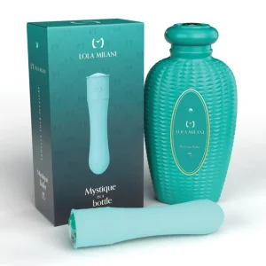 Premium Lola Milani Mystique Bullet w/Emerald Bottle – Teal