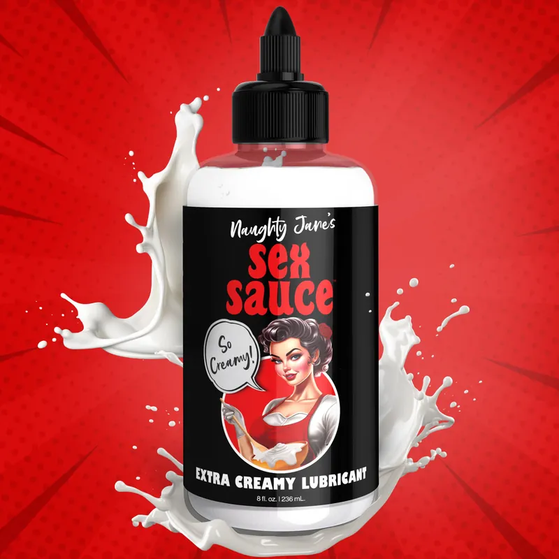 Naughty Jane's Sex Sauce Extra Creamy Lubricant 8oz Original