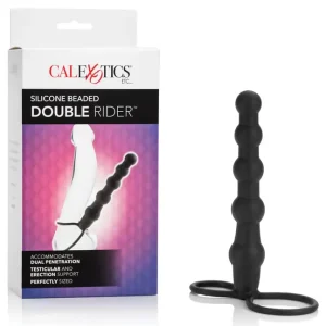 Order Now Double Rider Silicone Beaded – Black