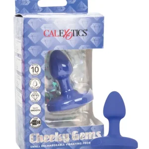 Trusted Brand Cheeky Gems Small Rechargeable Vibrating Probe – Blue