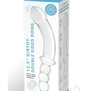 Direct From Factory Girthy Glass Double Sided Anal Beads 12.5″