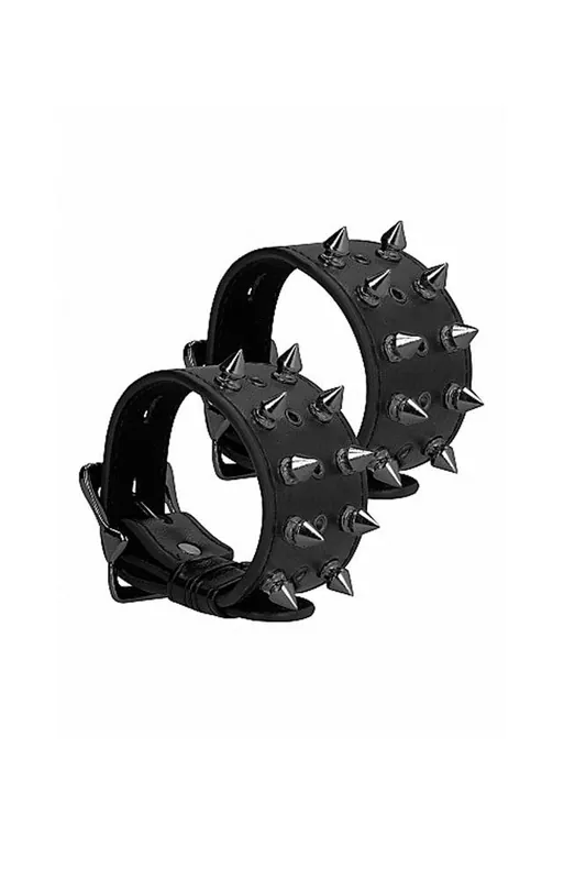 Fan Favorite OuchbyShotsToys-SpikedHandcuffs-Black