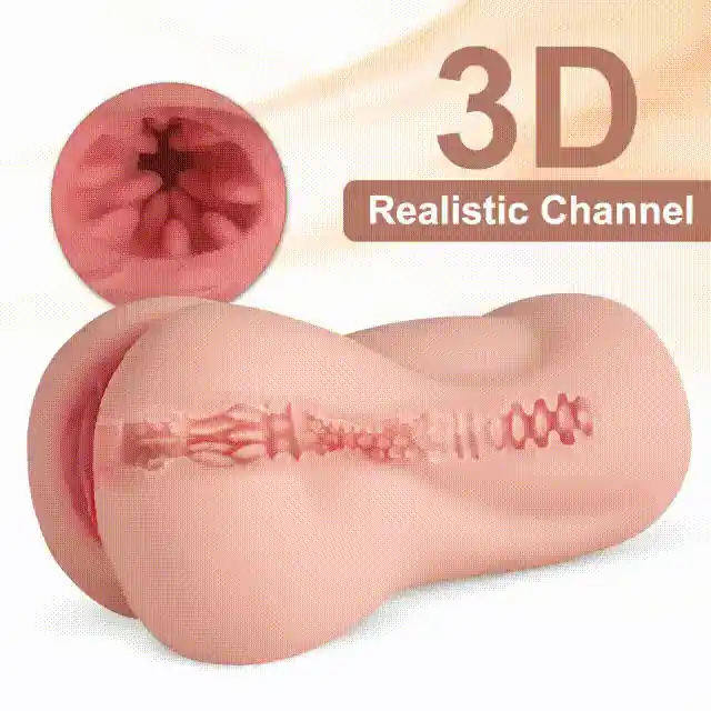 3D Ultimate Realistic Humanlike Vibrating Mastrubator Same Day Shipping