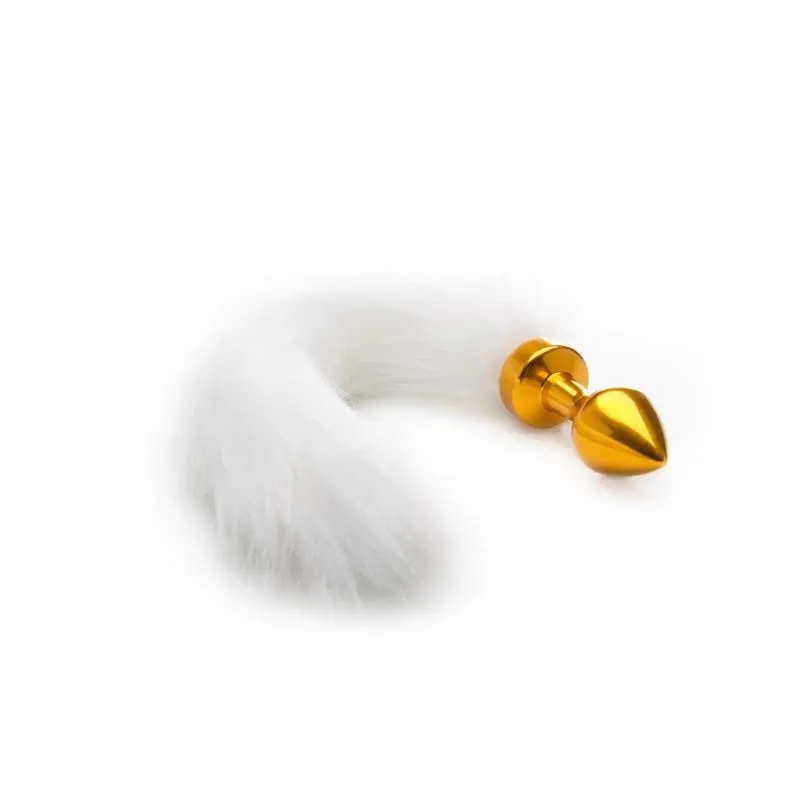 Ouch White Tail Butt Plug Gold Next Day Delivery
