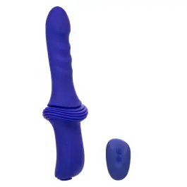 While Supplies Last overdrive remote control rechargeable silicone sex machine ridged thruster purple