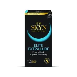 SKYN Elite Extra Lube 12 Count Non-Latex Condoms Luxury