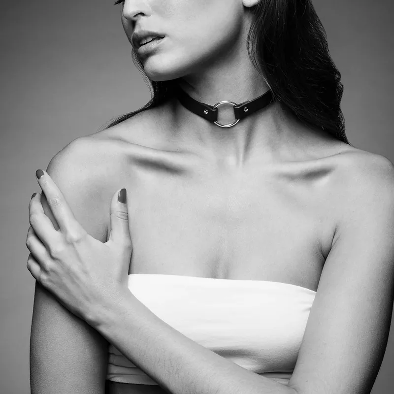 Bijoux Indiscrets Maze Single Ring Choker – Black Mega Sale