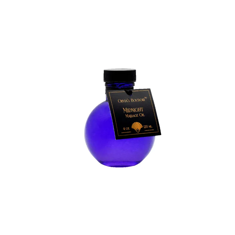 Exclusive Olivia’s Boudoir Massage Oil Midnight 4oz.