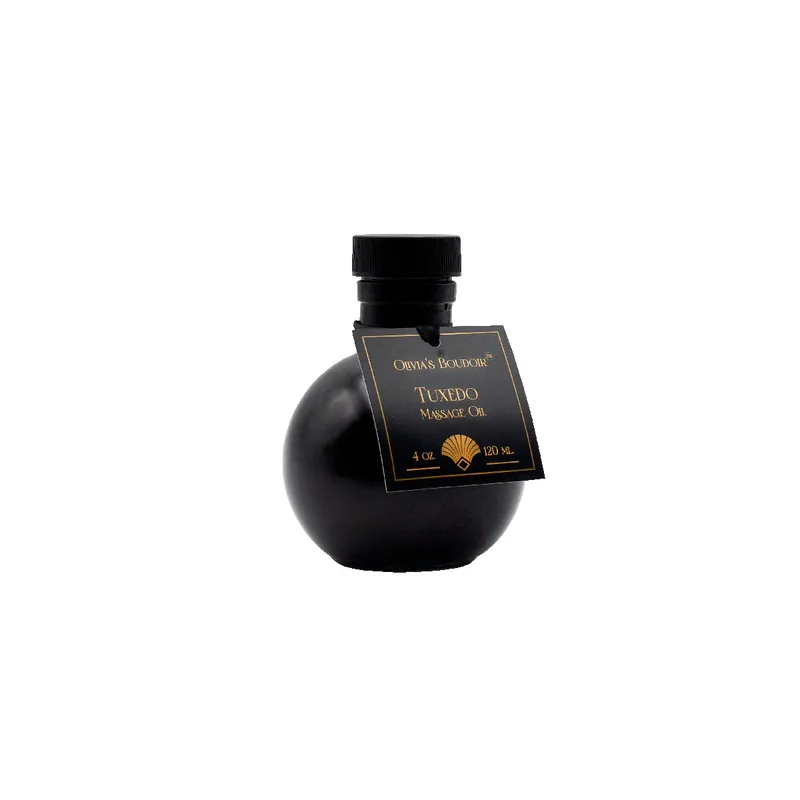 Olivia’s Boudoir Massage Oil 4oz. – Tuxedo Best Seller