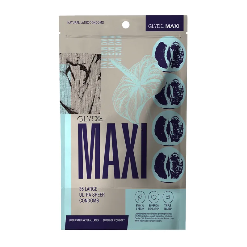 Glyde Maxi Condoms 36pk Viral