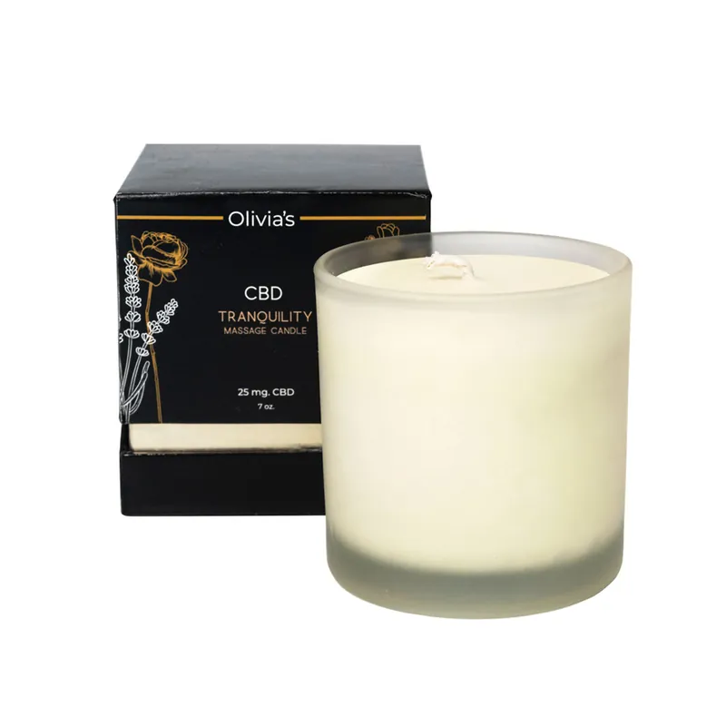 Latest Olivia’s Boudoir CBD Tranquility Massage Candle 25mg7oz