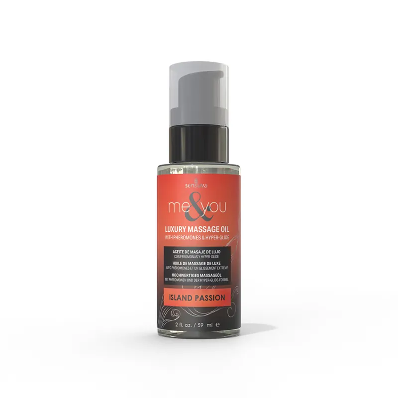 Sensuva Me & You Pheromone-Infused Luxury Massage Oil Island Passion 2 oz. Big Sale