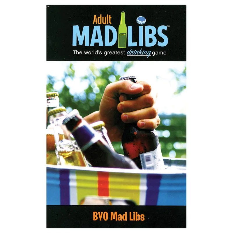 Handmade BYO Drinking Games Mad Libs