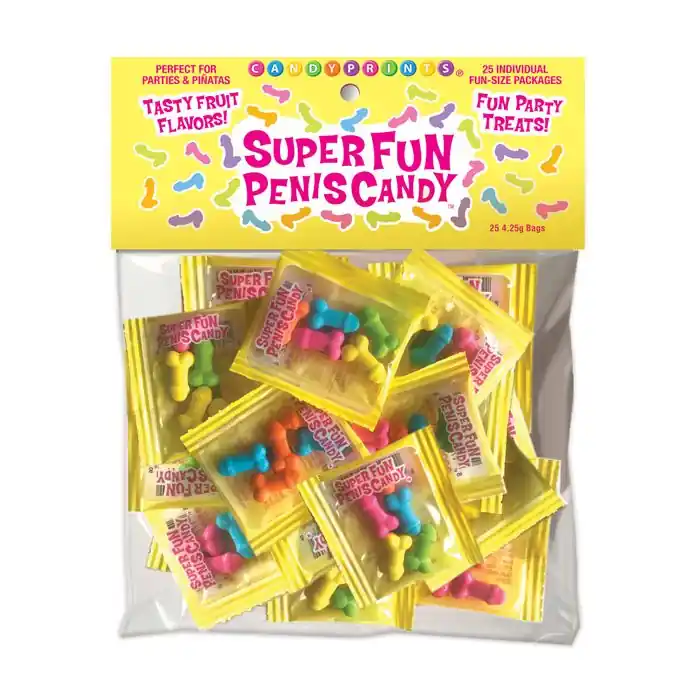 Super Fun Penis Candy Party Favor Assorted Pieces Bag 25 Next Day Delivery