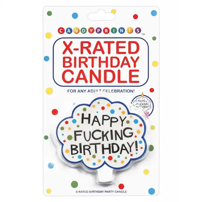 No Minimum Order Happy Fucking Birthday Candle - Gag Gift for Adults Party Night