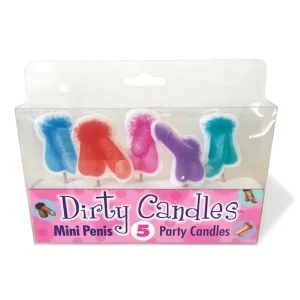 Mini Penis Dirty Candle Set: Five-Pack for Party Fun Bargain