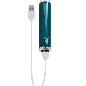 Playboy Pleasure Emerald Bullet Vibrator - Deep Teal Hassle-Free Returns
