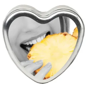 Best Choice Earthly Body Suntouched Hemp Edible Candle - 4.7 oz Heart Tin Pineapple