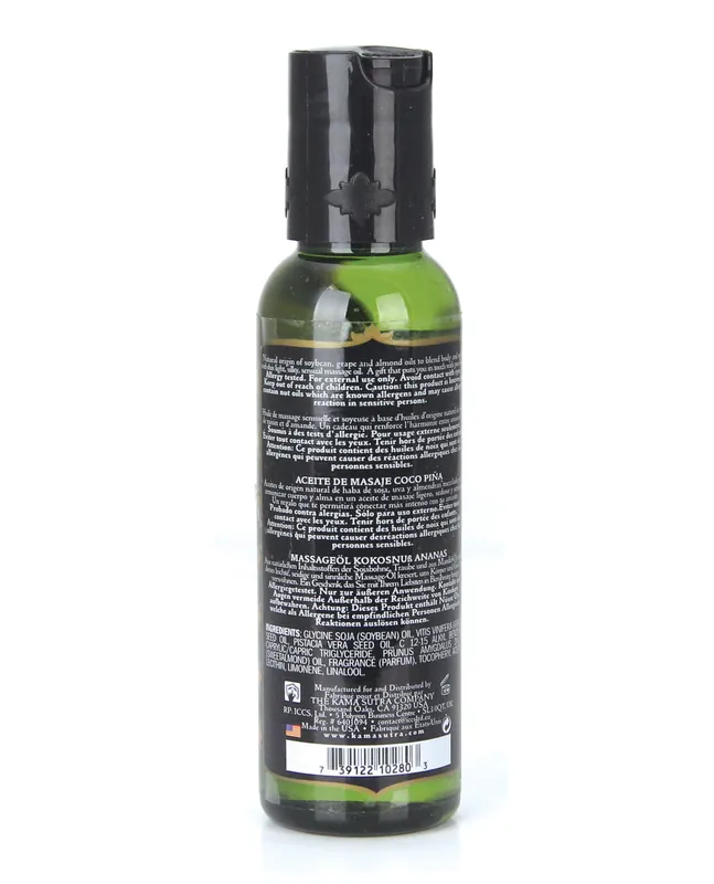 Kama Sutra Naturals Massage Oil - 2 oz Coconut Pineapple Factory Price
